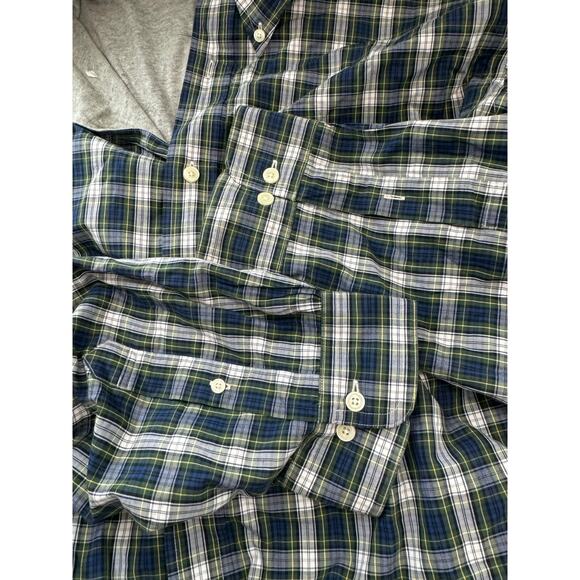 (XXL) Brooks Brothers Lined Shirt Blue Plaid Regent - Picture 5 of 8